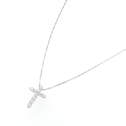 K18WG Dây chuyền kim cương chéo 0.30CT - Hàng hiệu chính hãng 859392