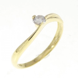 Nhẫn kim cương K18YG 0.11CT