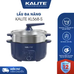 Nồi lẩu hấp KALITE KL568-S 🍲 dung tích 11L – 2 tầng đa năng ✨ 708428