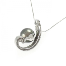 K18WG Ngọc trai đen dây chuyền 11mm - Hàng hiệu Chính hãng 856783