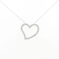 K18WG Dây chuyền kim cương hình trái tim 1.00CT - Hàng hiệu Chính hãng