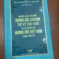 Hương ước Choson (TK XVII - XVIII) so sánh với Hương ước Việt Nam cùng thời kỳ 