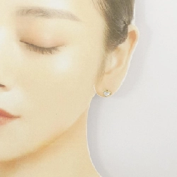 K18YG Heart Mother of Pearl Earrings - Hàng hiệu Authentic 875592