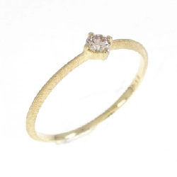 Nhẫn kim cương K18YG 0.10CT - Hàng hiệu chính hãng