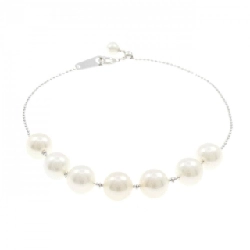 K18WG Vòng tay ngọc trai Akoya - Hàng hiệu Authentic 869461