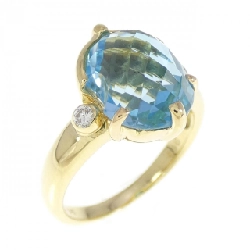 Nhẫn Blue Topaz K18YG 4.86CT