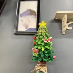 Thông  kẽm nhung hand make 20-25cm 731053