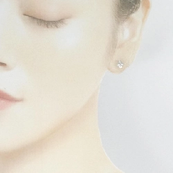 K18WG Bông tai kim cương 0.02CT - Hàng hiệu Chính hãng 870708