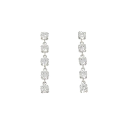 K14WG Bông tai Cubic - Hàng hiệu Chính hãng