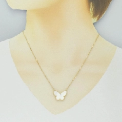 Vòng cổ Van Cleef & Arpels Lucky Alhambra Papillon - Hàng hiệu Authentic 841843