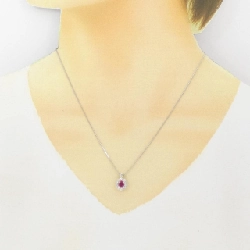 Dây chuyền ruby PT900/PT850 0.60CT - Hàng hiệu Authentic 859113