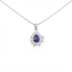 Dây chuyền Sapphire PT900/PT850 0.95CT - Hàng hiệu Chính hãng