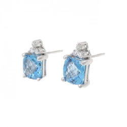 K14WG Blue Topaz Bông Tai - Hàng hiệu Chính hãng 869822