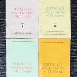Lô 04 cuốn Đường lối Cách mạng Việt Nam (Tập 1+2+3+4)