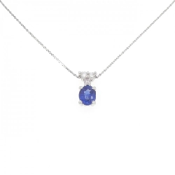 Dây chuyền Sapphire PT900/PT850 0.79CT - Hàng hiệu Chính hãng