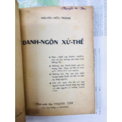 DANH NGÔN XỬ THẾ - NGUYỄN HỮU TRỌNG 128840