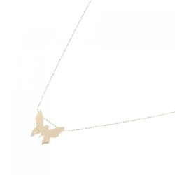 K18YG Bướm Dây Chuyền - Hàng hiệu Chính hãng 858542