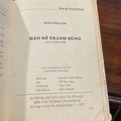HÁN SỞ TRANH HÙNG, BẢN BÌA CỨNG, XUẤT BẢN NĂM 1997 472719