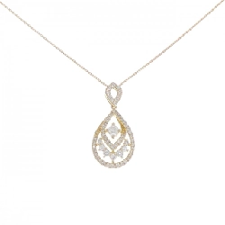 K18YG Dây chuyền kim cương 0.50CT - Hàng hiệu Chính hãng