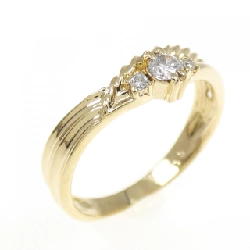 Nhẫn kim cương K18YG 0.10CT