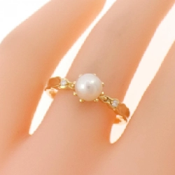 Nhẫn ngọc trai Akoya K18YG 5.2mm - Hàng hiệu Chính hãng 850936