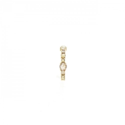 K18YG Bông tai kim cương 0.44CT một bên - Hàng hiệu Chính hãng