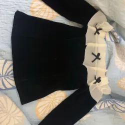 Váy nhung đen trắng 1010227