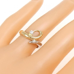 Nhẫn kim cương K18YG/PT900 0.08CT 669217