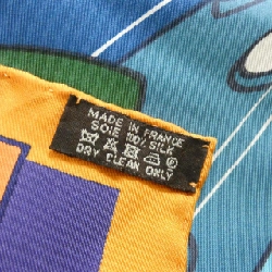 Khăn lụa Hermès SPACE SHOPPING AU FAUBOURG - Hàng hiệu Authentic 807416