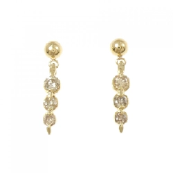 K18YG Bông tai kim cương 0.6CT - Hàng hiệu Chính hãng