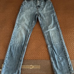 Quần jeans uniqlo ống suông size S màu xanh đậm chính hãng  164843