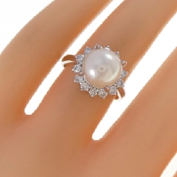 Nhẫn ngọc trai Akoya PT900 8.7mm - Hàng hiệu Authentic 850561