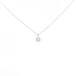 K18YG Solitaire Dây chuyền kim cương 0.10CT - Hàng hiệu Chính hãng