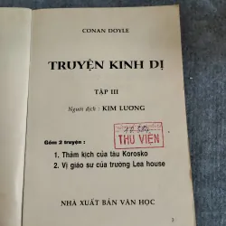 TRUYỆN KINH DỊ TẬP 3 - CONAN DOYLE 574664