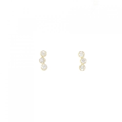 K18YG Bông tai kim cương 0.20CT - Hàng hiệu Chính hãng