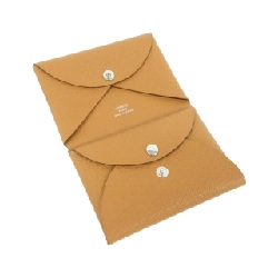 【Sản phẩm chưa sử dụng】Ví tiền Hermes Calvi Duo 083035CK 620279