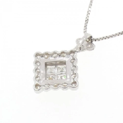 K18WG Hoa Kim Cương Dây Chuyền 2.00CT - Hàng hiệu Chính hãng 856602