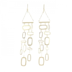 K18YG Bông tai - Hàng hiệu Authentic