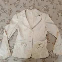 Vest nữ trắng vải gấm (size S)  1022414