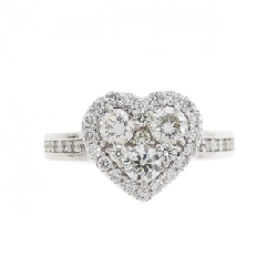 Nhẫn kim cương PT hình trái tim 0.60CT - Hàng hiệu Authentic 860226