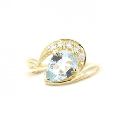 Nhẫn Aquamarine K18YG 0.53CT - Hàng hiệu Authentic 851740