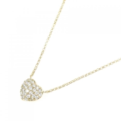 K18YG Dây chuyền kim cương hình trái tim Pavé 0.45CT - Hàng hiệu Chính hãng 863707