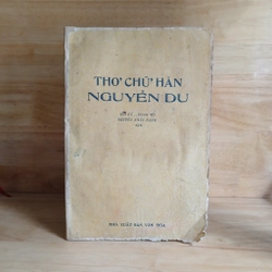 Thơ Chữ Hán NGUYỄN DU (Xb 1959) - Bùi Kỷ, Phan Võ, Nguyễn Khắc Hanh dịch