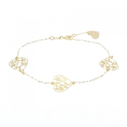 Vòng tay hình trái tim 750YG - Hàng hiệu chính hãng 877969