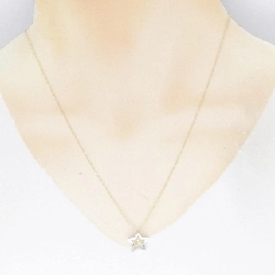 K14WG/K18 Sao × Mặt trăng Dây chuyền Kim cương 0.01CT - Hàng hiệu Chính hãng 869025