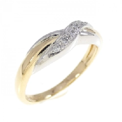 Nhẫn kim cương K18YG/PT900