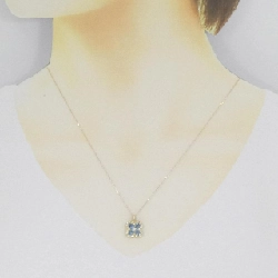 K18YG Hoa Aquamarine Dây Chuyền 0.57CT - Hàng hiệu Chính hãng 859455