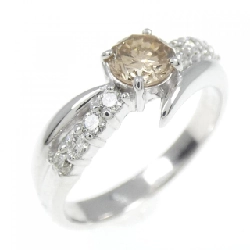 Nhẫn kim cương K18WG 0.456CT