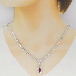 Dây chuyền ruby PT850 1.93CT xuất xứ từ Myanmar - Hàng hiệu Authentic 858738