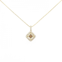 Dây chuyền kim cương K18YG 0.37CT - Hàng hiệu Chính hãng